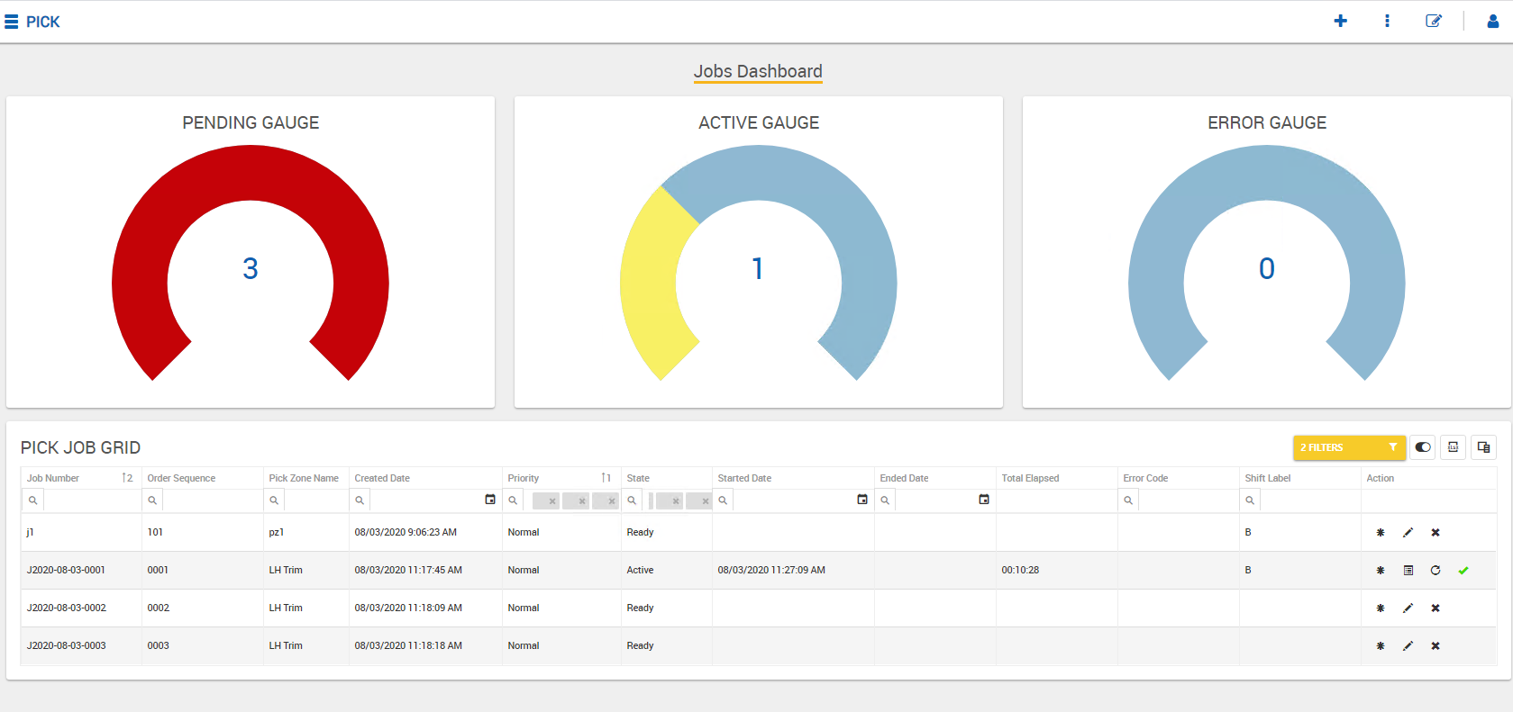 PickManager Dashboard